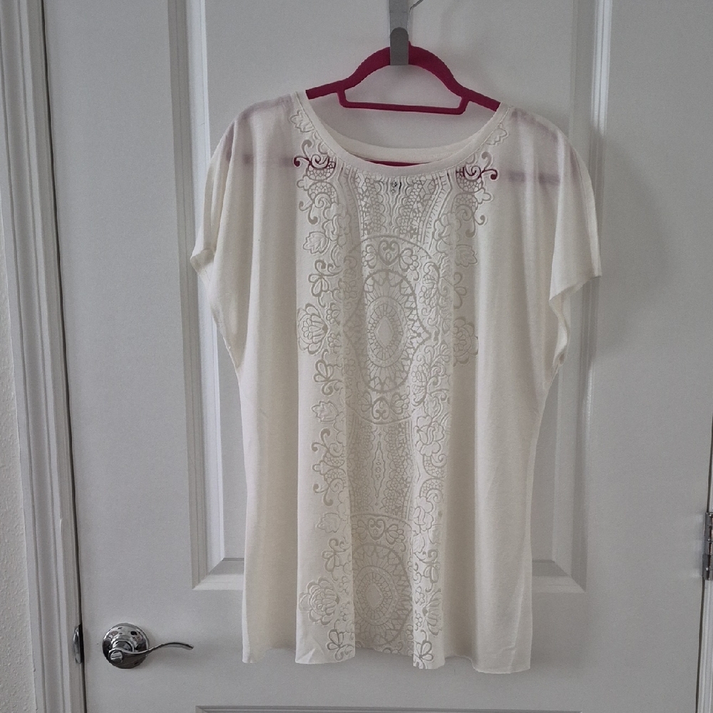 Elegant Cream Women's Top